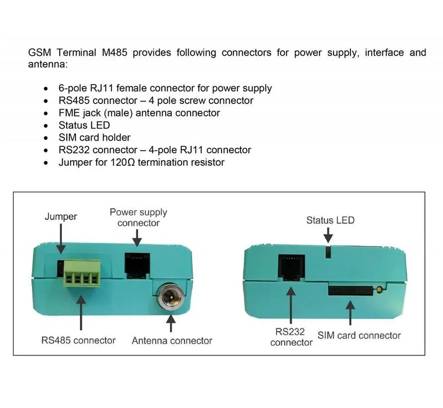 Industrial GSM/GPRS RS485 Modem Terminal | M2M IoT | Remote Control via SMS | 12