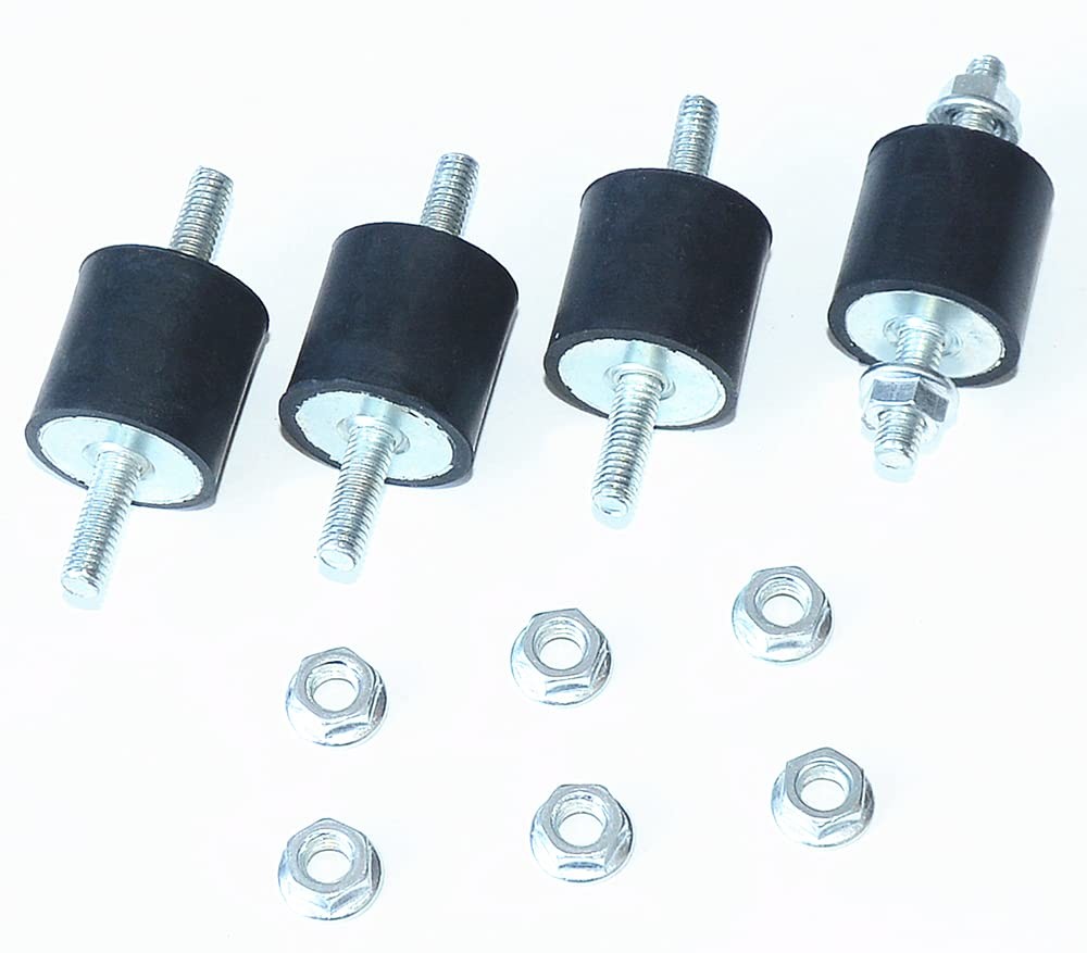 4pcs 25 x 25mm Rubber Mounts Rubber Vibration Isolator Mounts Shock Absorber