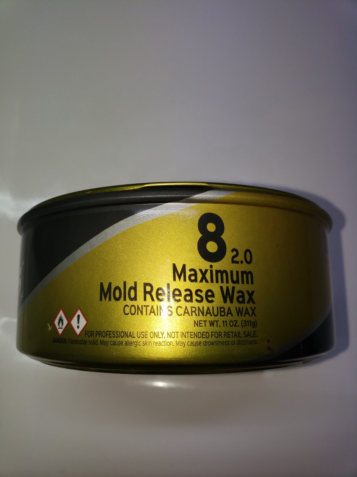 STONER WAX, FORMERLY MEGUIAR’S MIRROR GLAZE MAXIMUM 8 MOLD RELEASE WAX 11 oz.