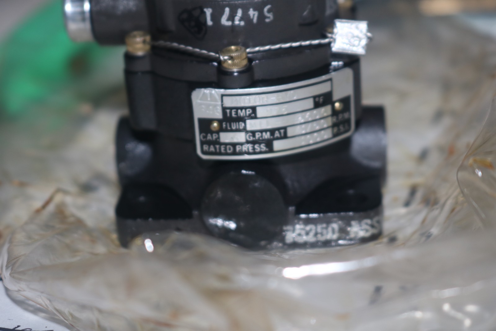 NOS ABEX Hydraulic motor pump AMO-5C-29A 3000 PSI Parker 58106 Aircraft