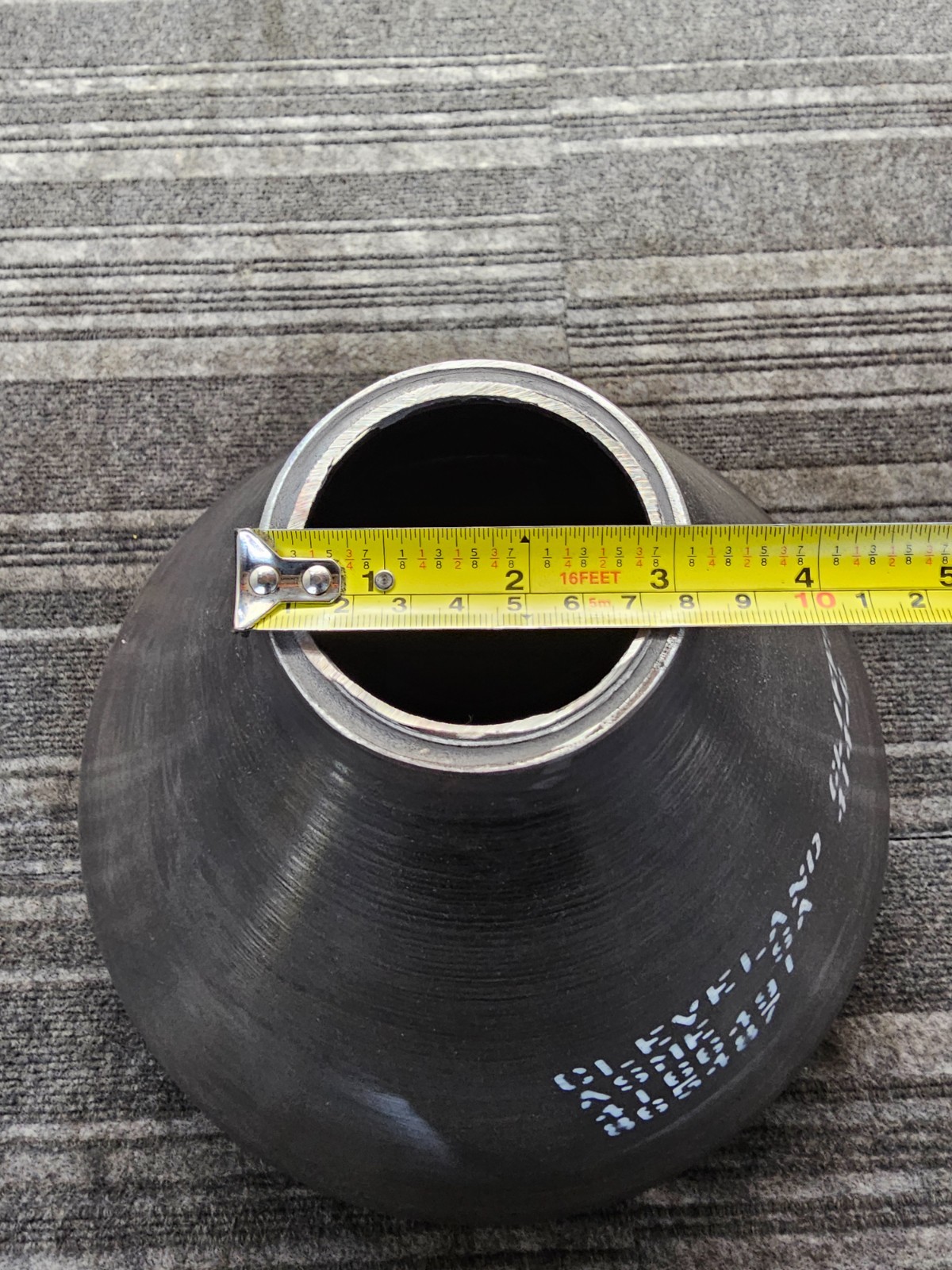 Cleveland-Cliffs 4166491 865487 ASME SA 14″ x 13-1/4″ Conical Head, Black