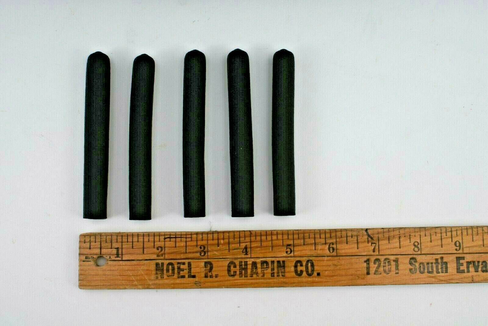 NEW SINCLAIR & RUSH EXTRUDED DENSE BLACK RUBBER GRIPS / HANDLES / CAPS – DOZENS