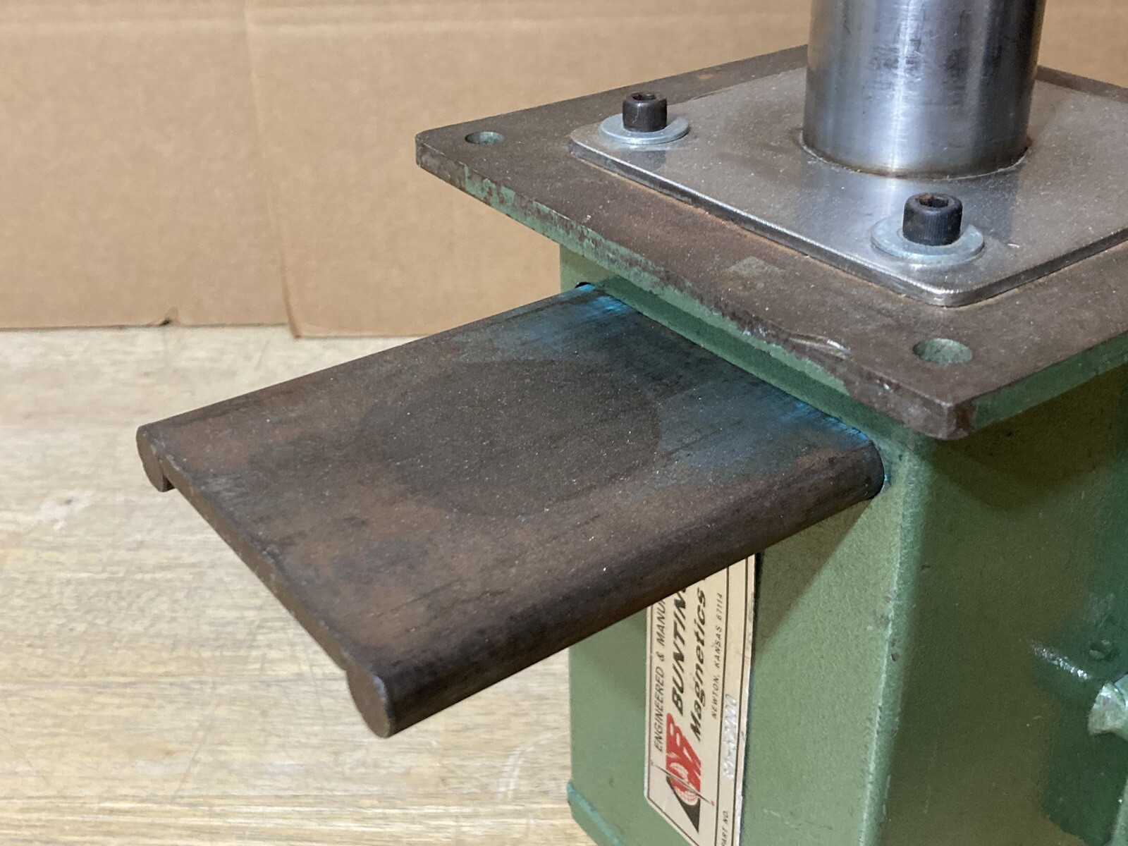 Bunting 39-52000 Drawer Magnet Modified Base As Found