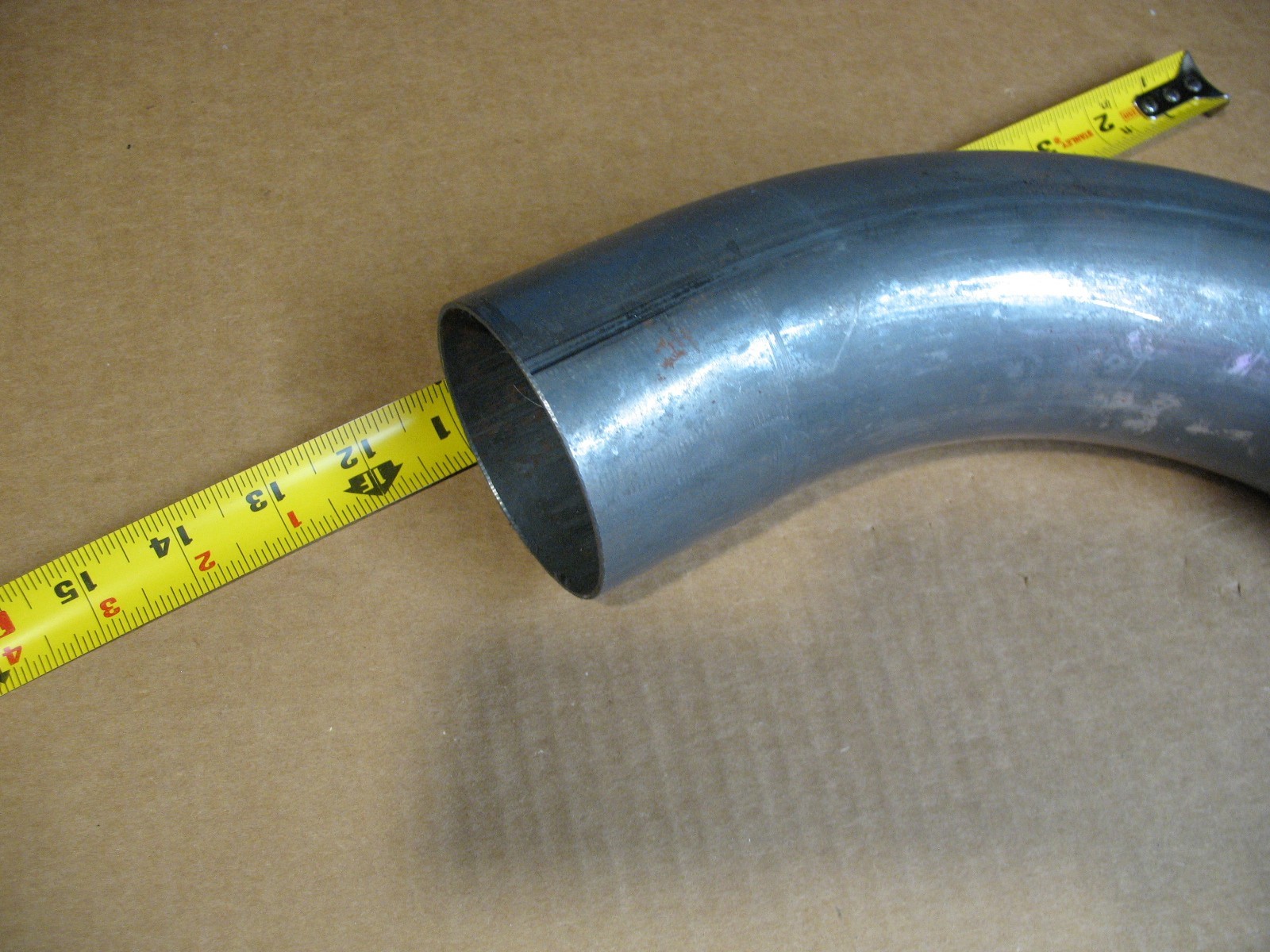 3″ Inch OD, 90 Degree Bend, 16 Gauge Steel Tubing Elbow. 11″ Inch Leg Length.