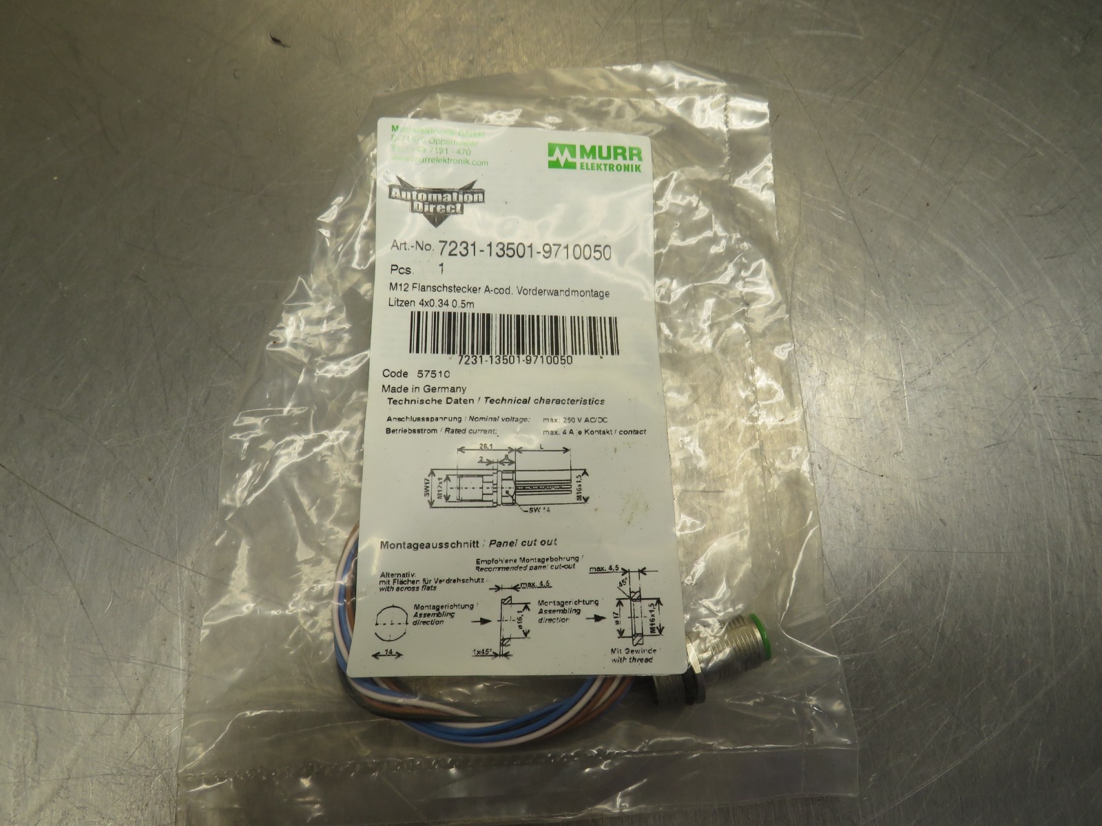 Murr Elektronik AutomationDirect 7231-13501-9710050
