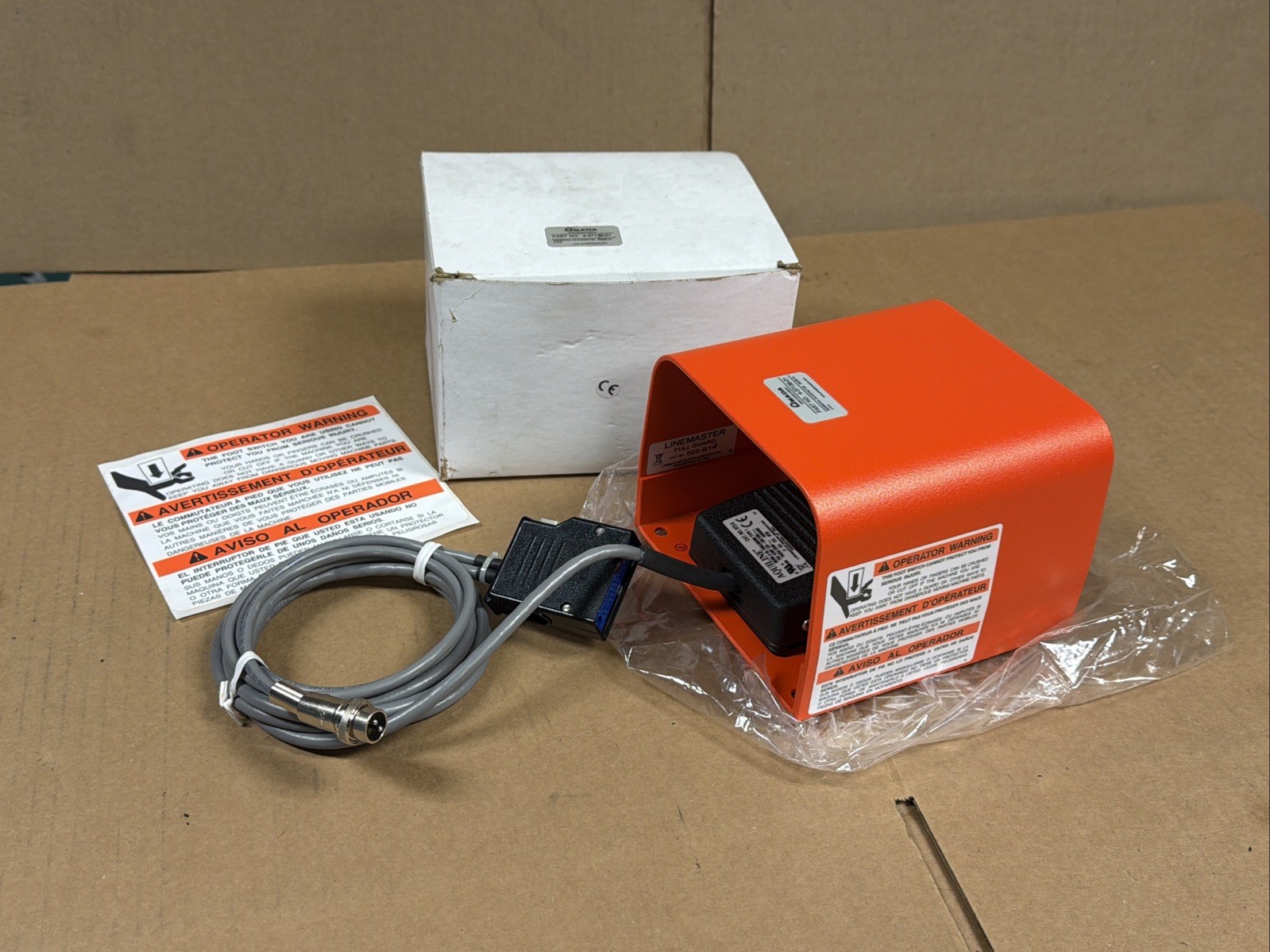 AMADA LINEMASTER 4-37139-01 Aquiline 972-S Foot Pedal Switch FAST SHIPPING