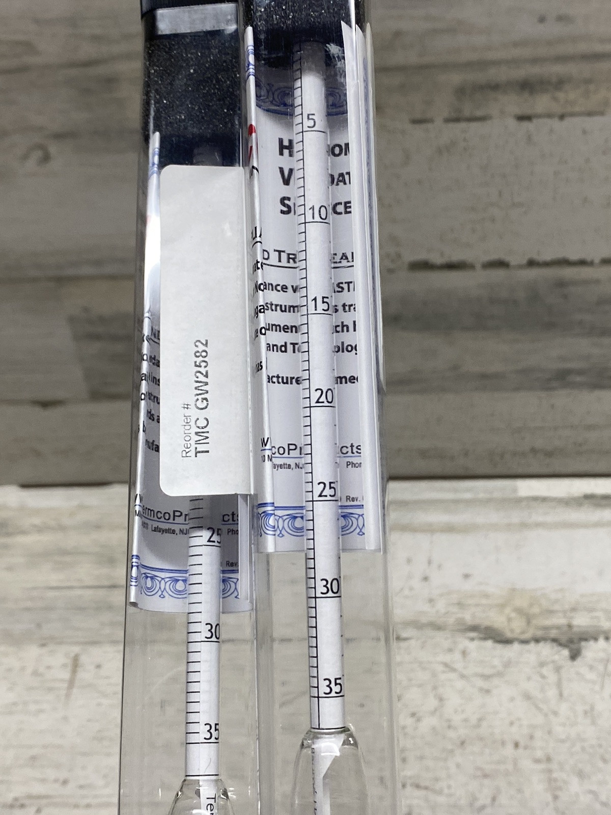 Lot of 2 THERMCO GW2535 Hydrometer,Specific Gravity New