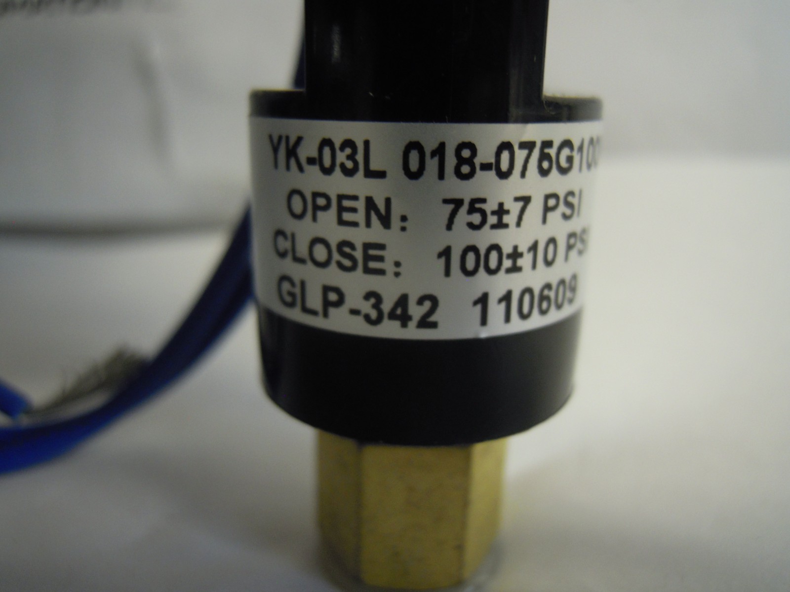 YK-03L LOW PRESSURE CONTROL SWITCH 75/100psi 1/4″ MARS 33342 GLP-342 *NEW