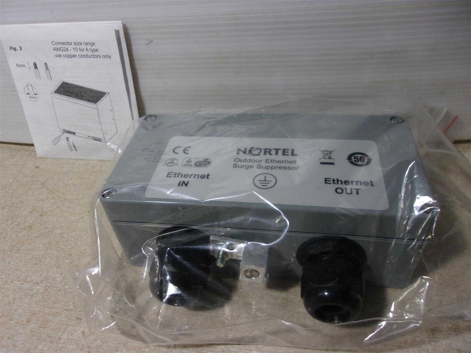 NEW Nortel AL-CAT5W Outdoor Ethernet Surge Suppressor Altelicon *FREE SHIPPING*