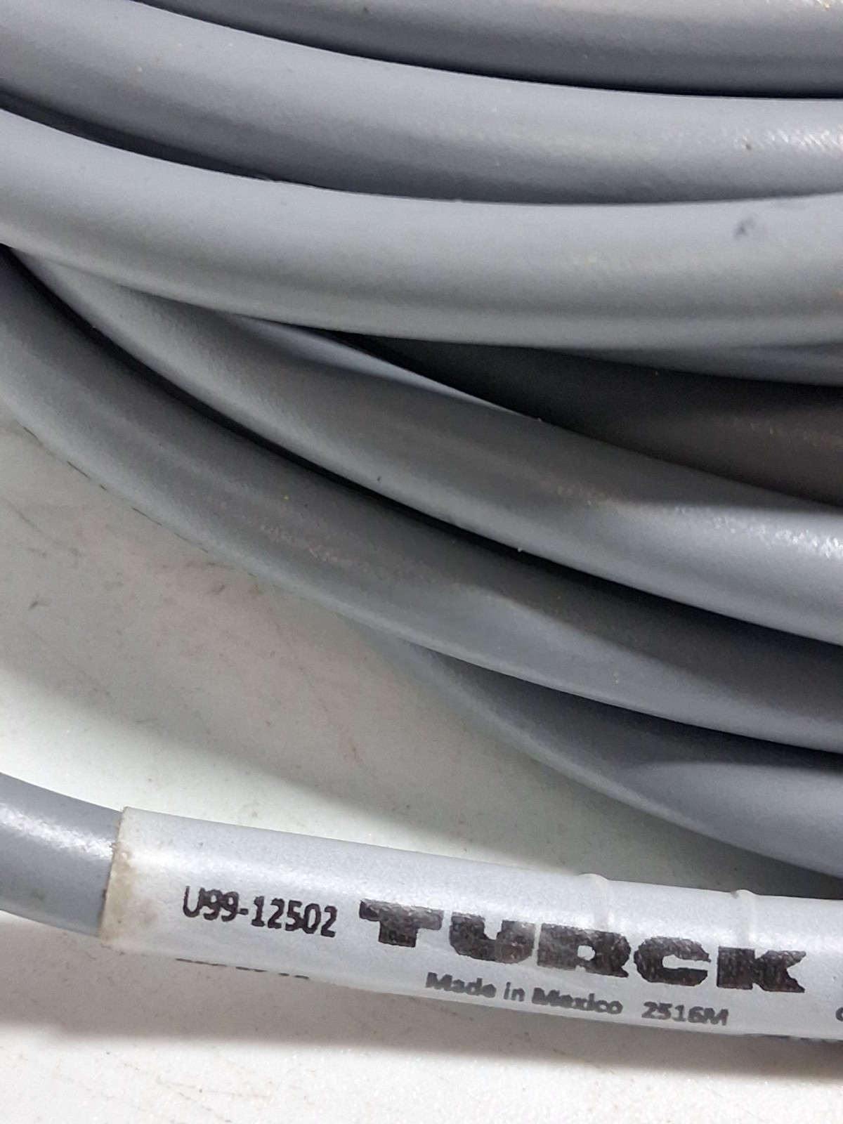 TURCK RSC 8T-10 (U99-12502) CORDSET EUROFAST 60VAC/75VDC 2A 8 PIN MALE NNB