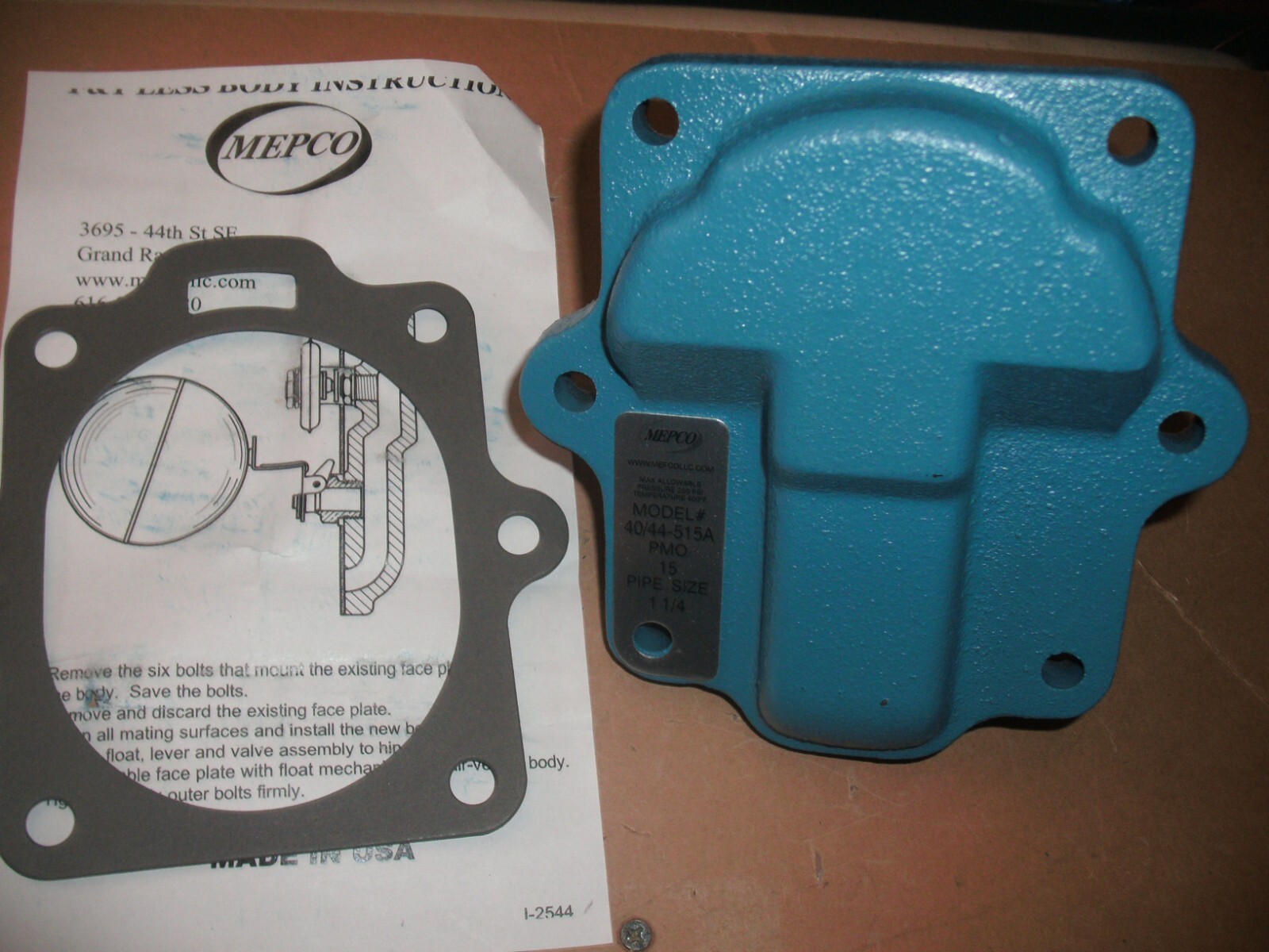 Mepco Dunham Bush ML9634 1-1/4″ 15 PSI Head Assembly 40/44-415 Steam Trap