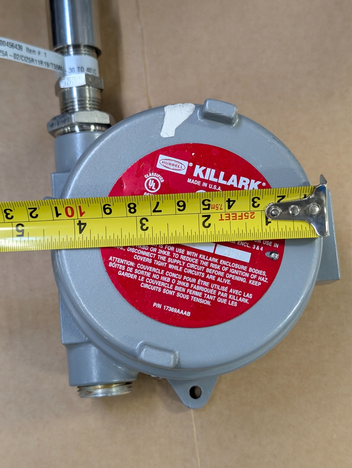 Burns D11 Temperature Switch Killark HFC 0118 Explosion Proof -30 to 400°C