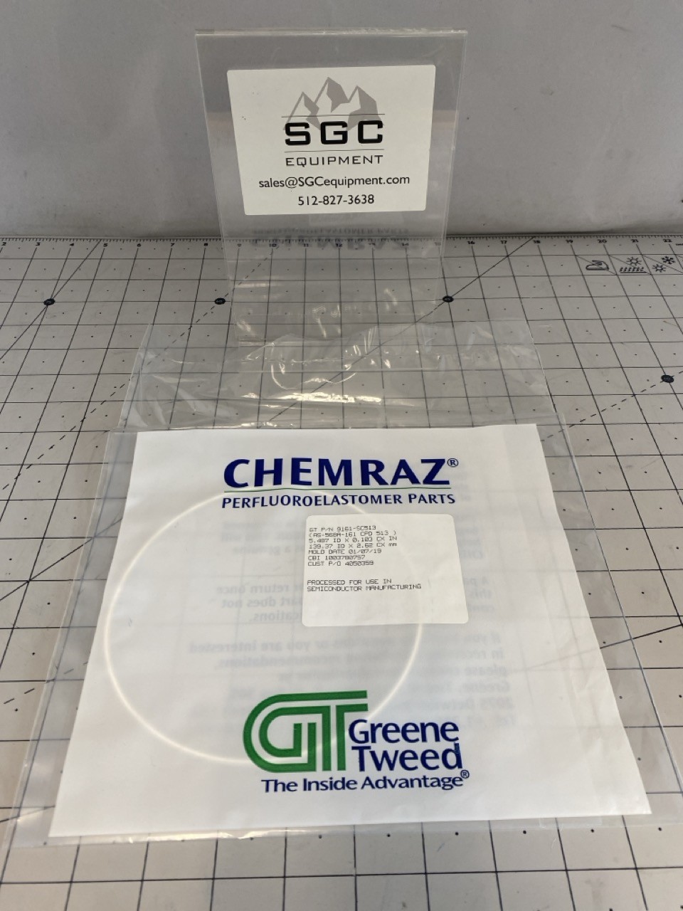 Chemraz O-Ring AS-568A-161 CPD 513 PN: 9161-SC513