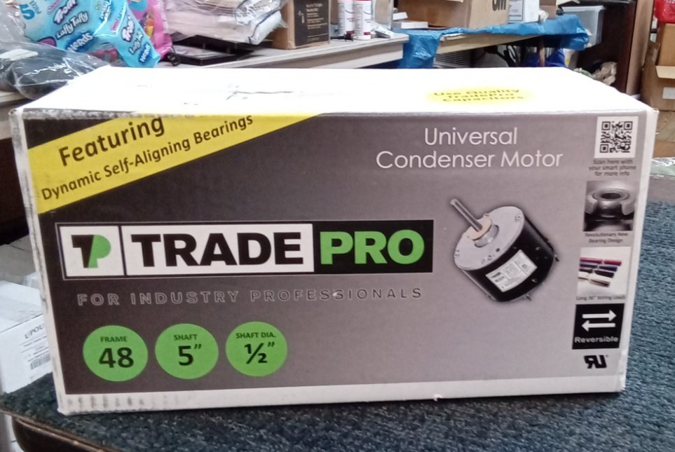 Trade Pro Universal Condenser Motor 1/4 HP 825 RPM 208-230VAC 60 Hz 2.0A New