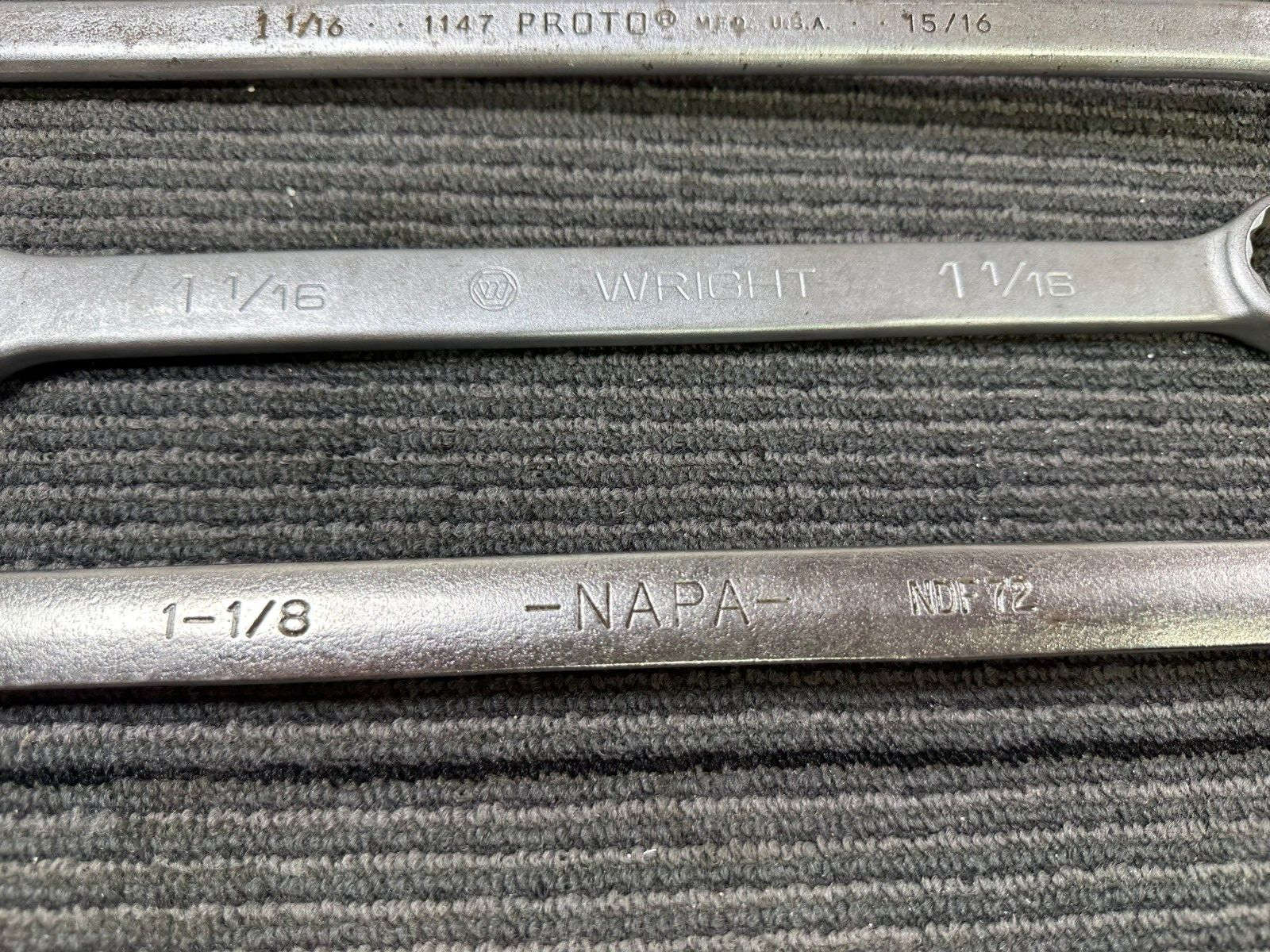 (5) Wrenches Proto Wright Napa USA Made