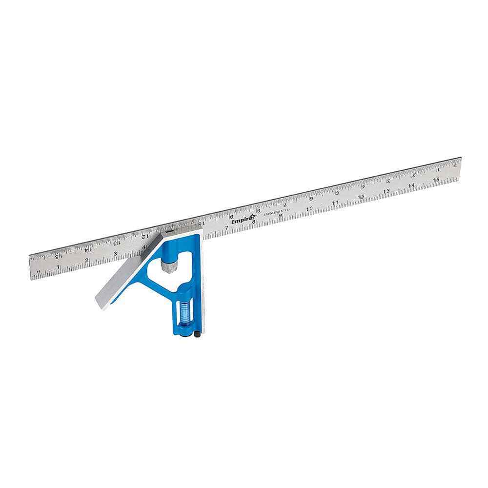 Empire Level 2 Piece, 16″ Combination Square Set 1/64 & 1/32″ (English) Gradu…