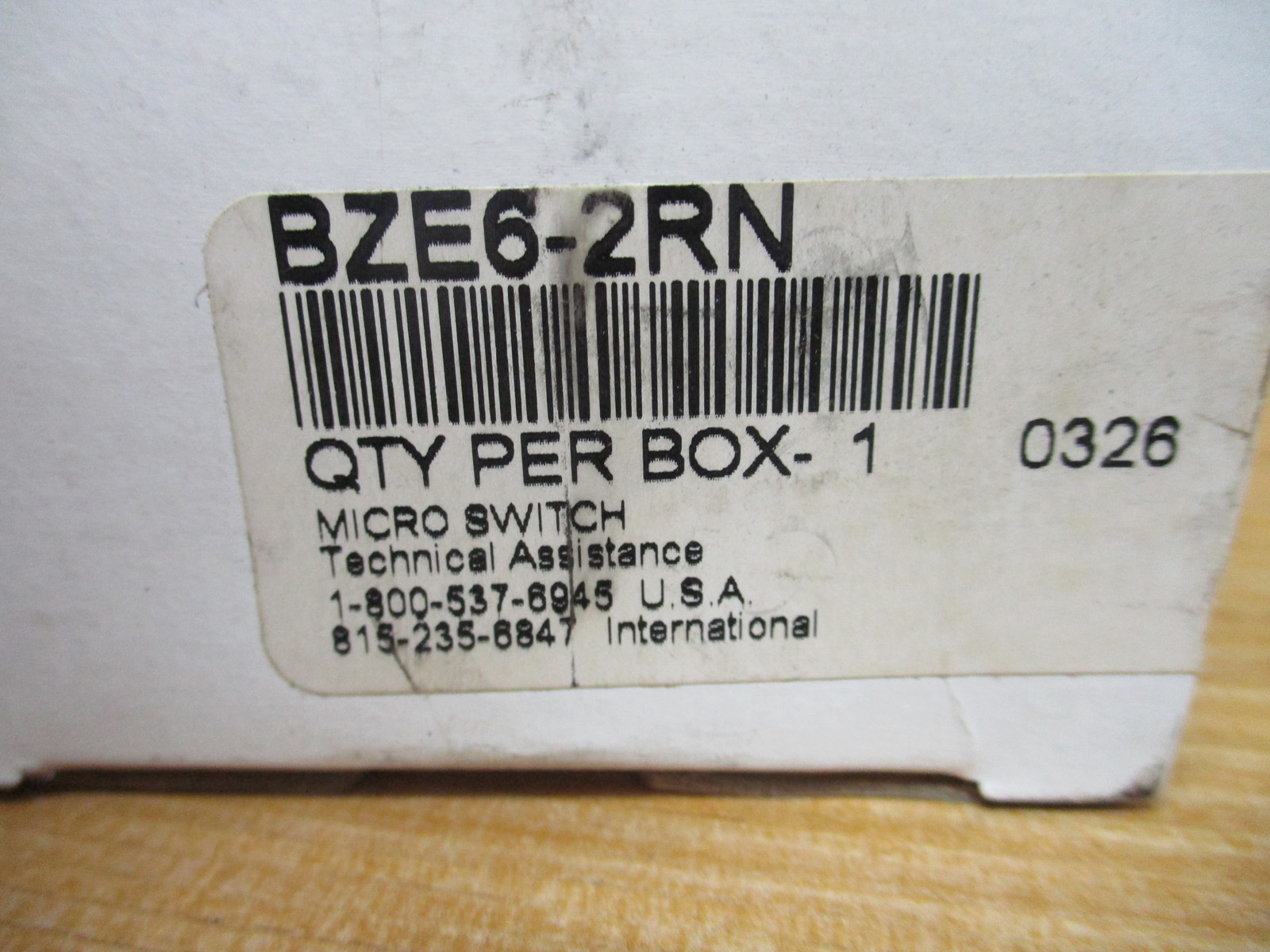 Micro Switch BZE6-2RN Limit Switch BZE62RN