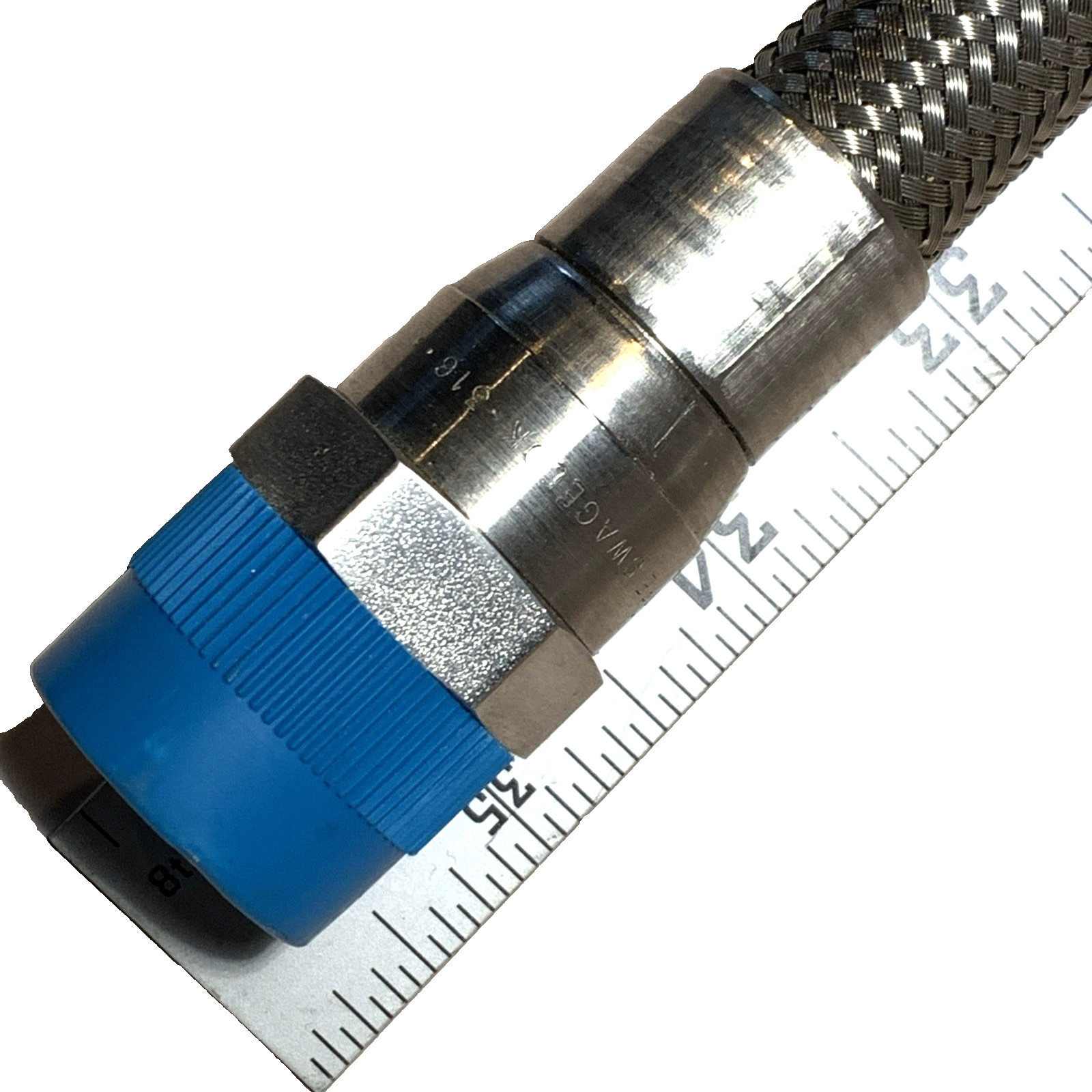Swagelok PTFE 316 Braided Hose Assbly 1/2″D 36″ Tot lngth Including Adapter $51