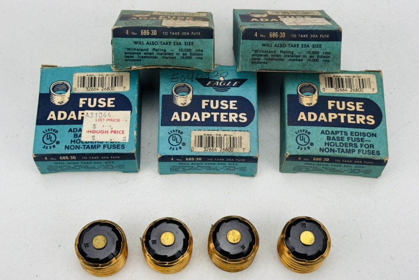 (LOT OF 20) 5 Boxes Eagle 686-30 Fuse Adapter 68630 *WARRANTY*