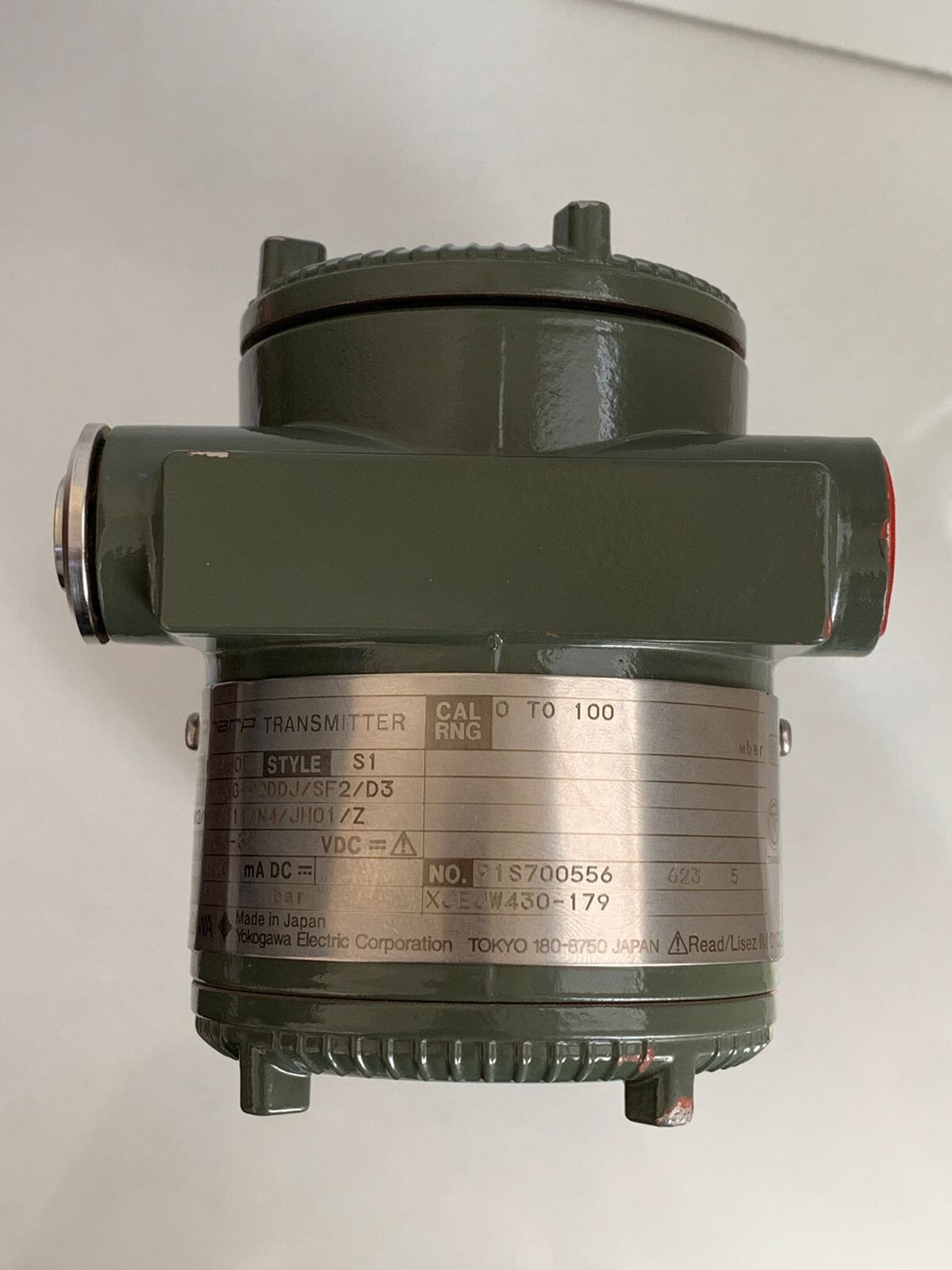 Yokogawa / Pressure Transmitter / EJA430E / S1 / MWP 5 bar, Cal Rng. 0-100 mbar