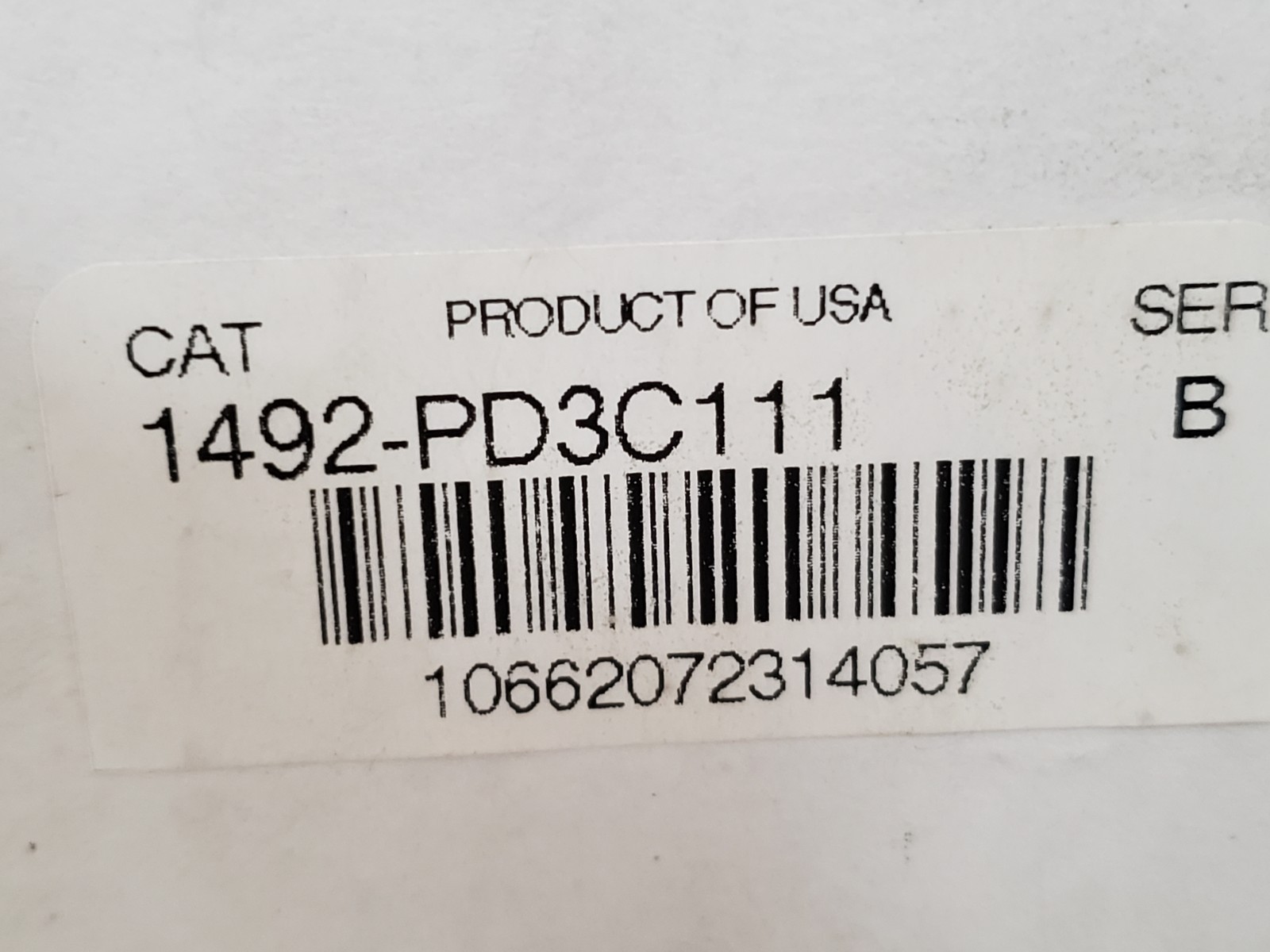 ALLEN BRADLEY 1492-PD3C111 POWER DISTRIBUTION BLOCK 3 POLE 600V 150A SER B NIB