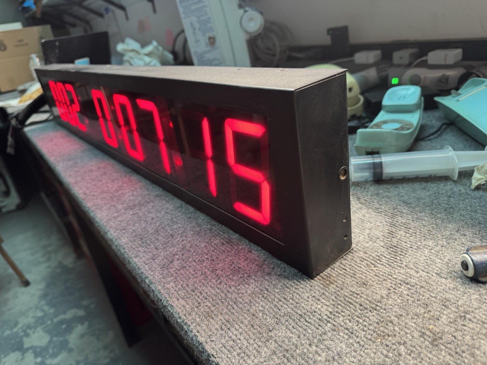 MASTERCLOCK MDN49 LED Display Clock 42” Long! 4” Talll Digits