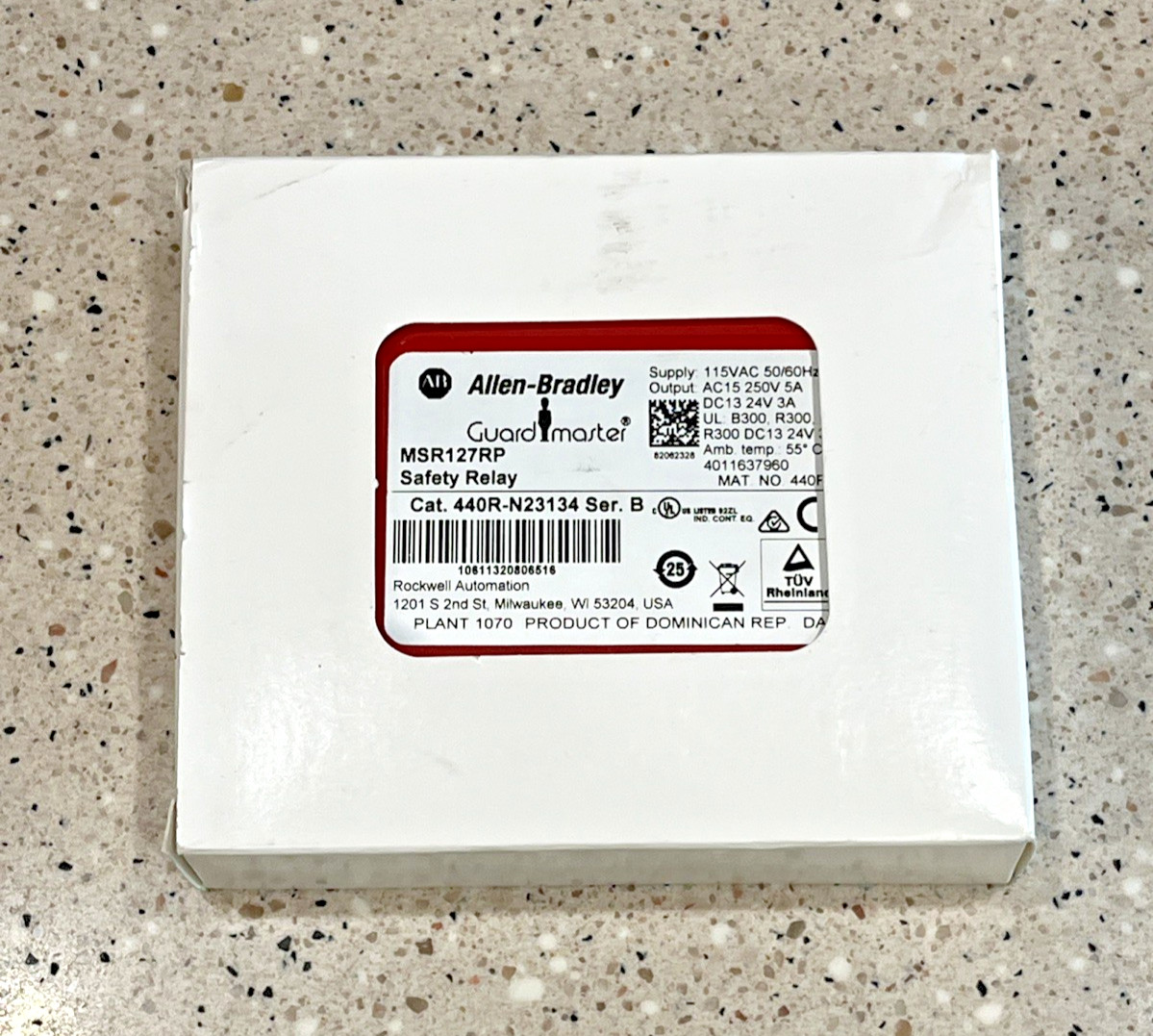 ALLEN BRADLEY 440R-N23134 Ser B Safety relay MSR127RP *NEW IN BOX* *US SELLER*