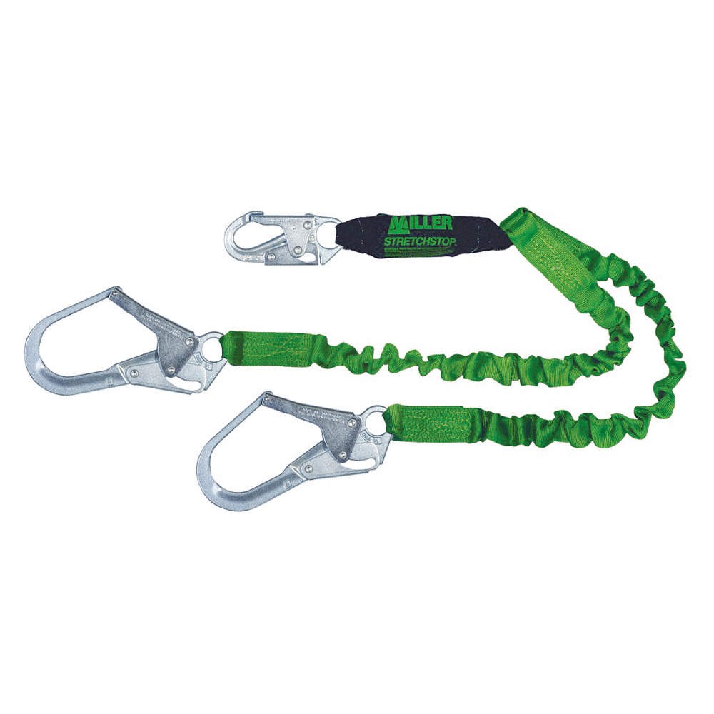 HONEYWELL MILLER 8798RSS-Z7/6FTGN Shock-Absorbing Lanyard,Green 20A237