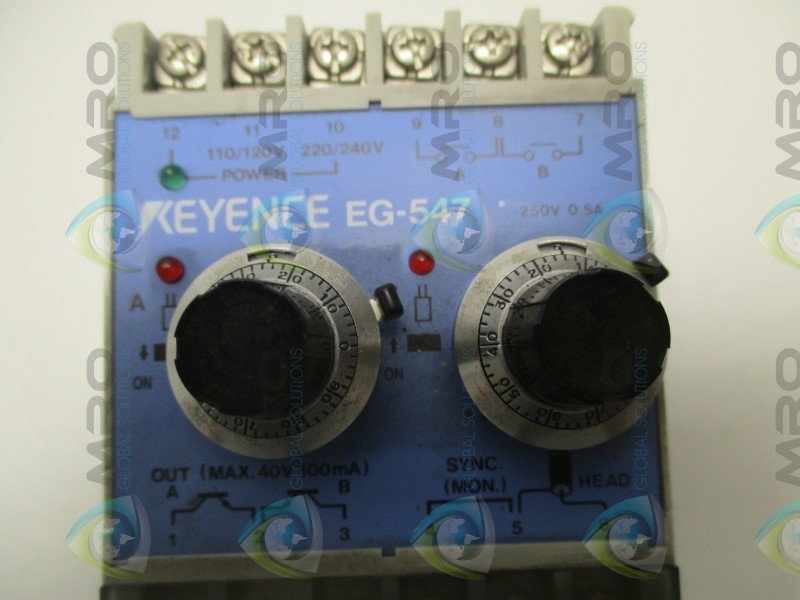 KEYENCE EG-547 AMPLIFIER UNIT NSNP