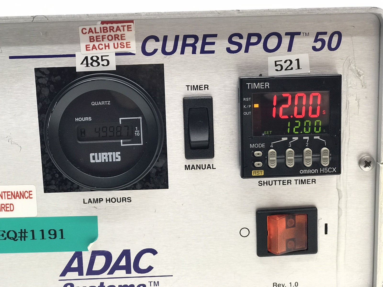 ADAC systems Cure Spot 50 UV Ultraviolet Curing Unit