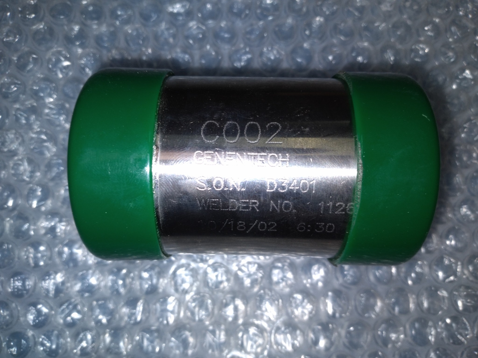 Genetech C002 D3401 1126 Precision Machined Stainless Steel Sleeve Industrial