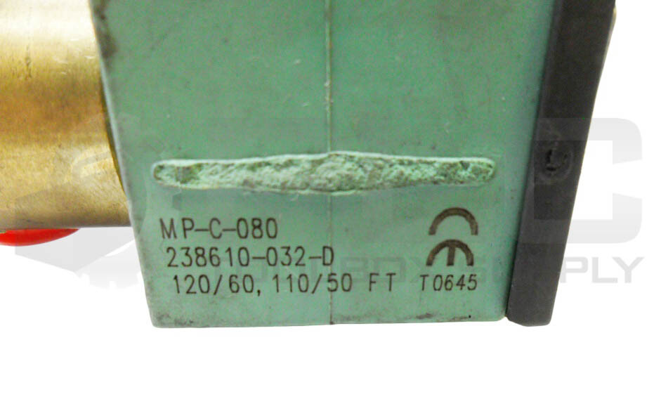 ASCO 8262G261 SOLENOID VALVE 300PSI 1/4″ W/ 238610-032-D COIL MP-C-080 110-120V