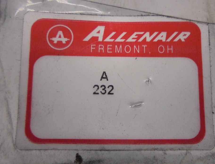 ALLENAIR CYLINDER A-232 TIE ROD FOOT MOUNTING PLATE, BORE 1-1/8″ OR 2″