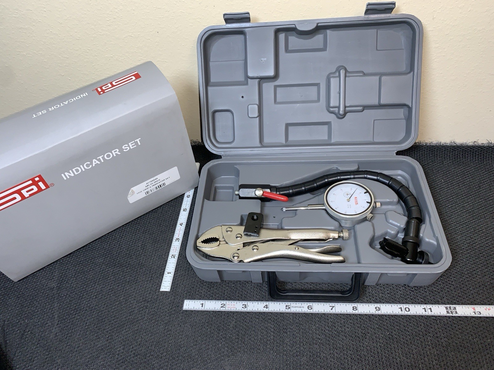 SPI 25-369-0 Brake/Rotor Gage Set w/ clamp, 0 to 1″ Range, 0.001″ Res