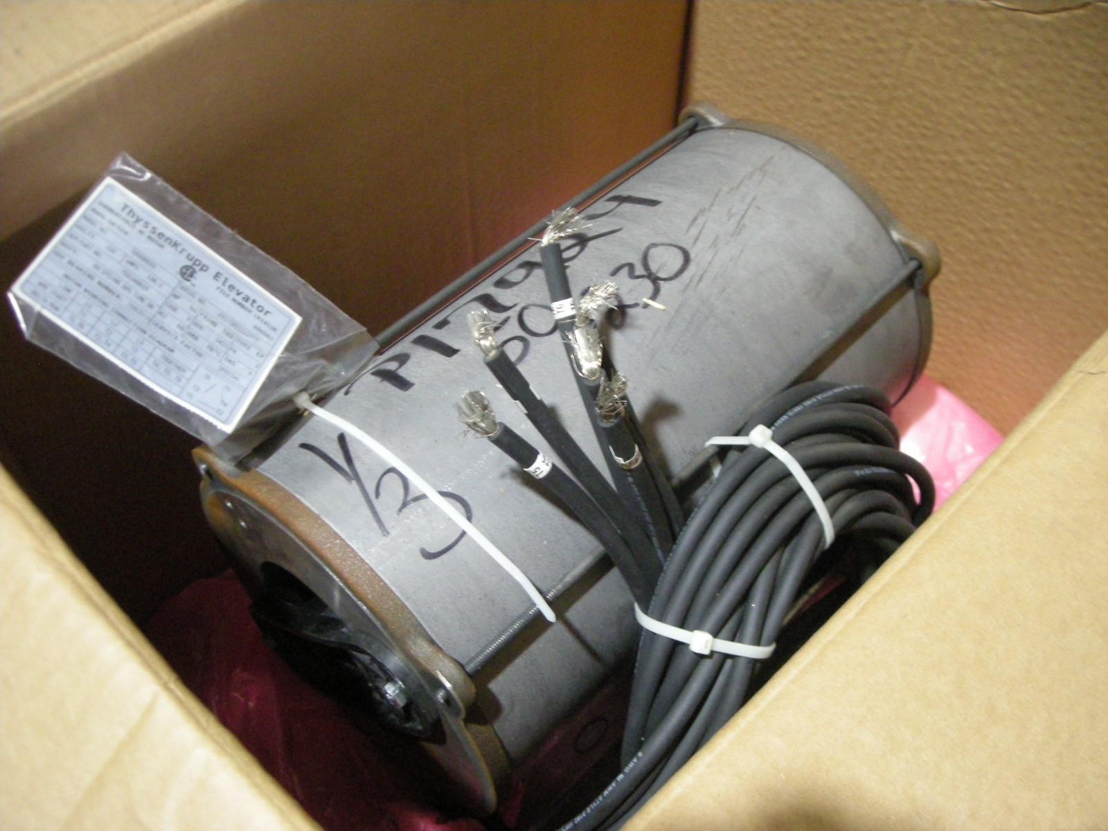 THYSSEN KRUPP 7502AD019 50HP Submersible Hydraulic Pump Motor TKE Elevator