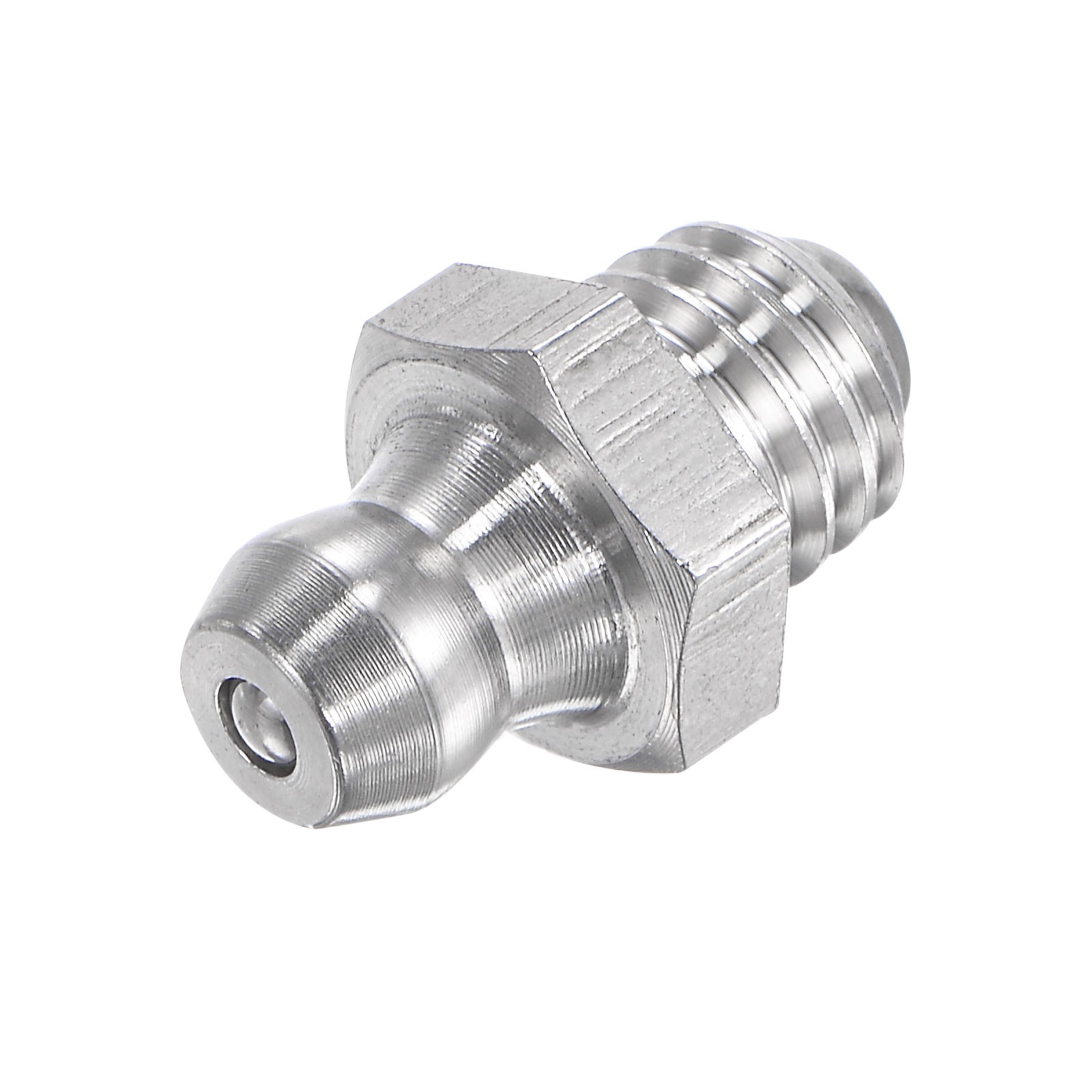 2Pcs Metric Stainless Steel Straight Hydraulic Grease Fitting M8 x 1.25mm