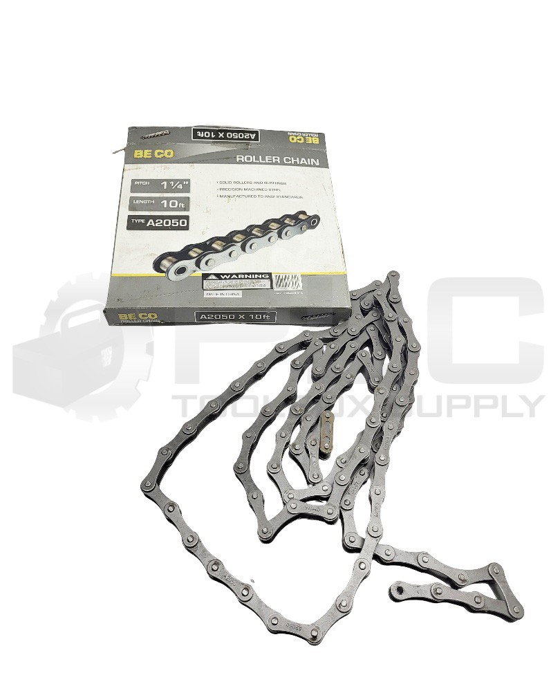 NEW BECO ROLLER CHAIN A2050 X 10FT CHAIN