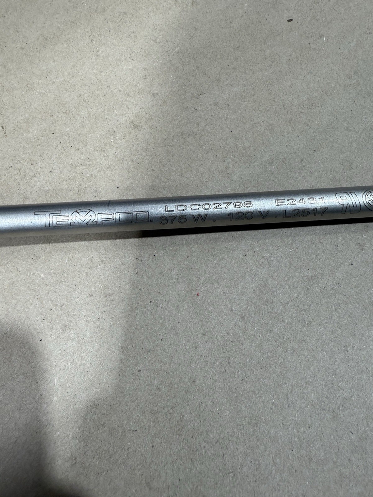 Tempco LDC02798 Cartridge Heater 375W 120V L2517