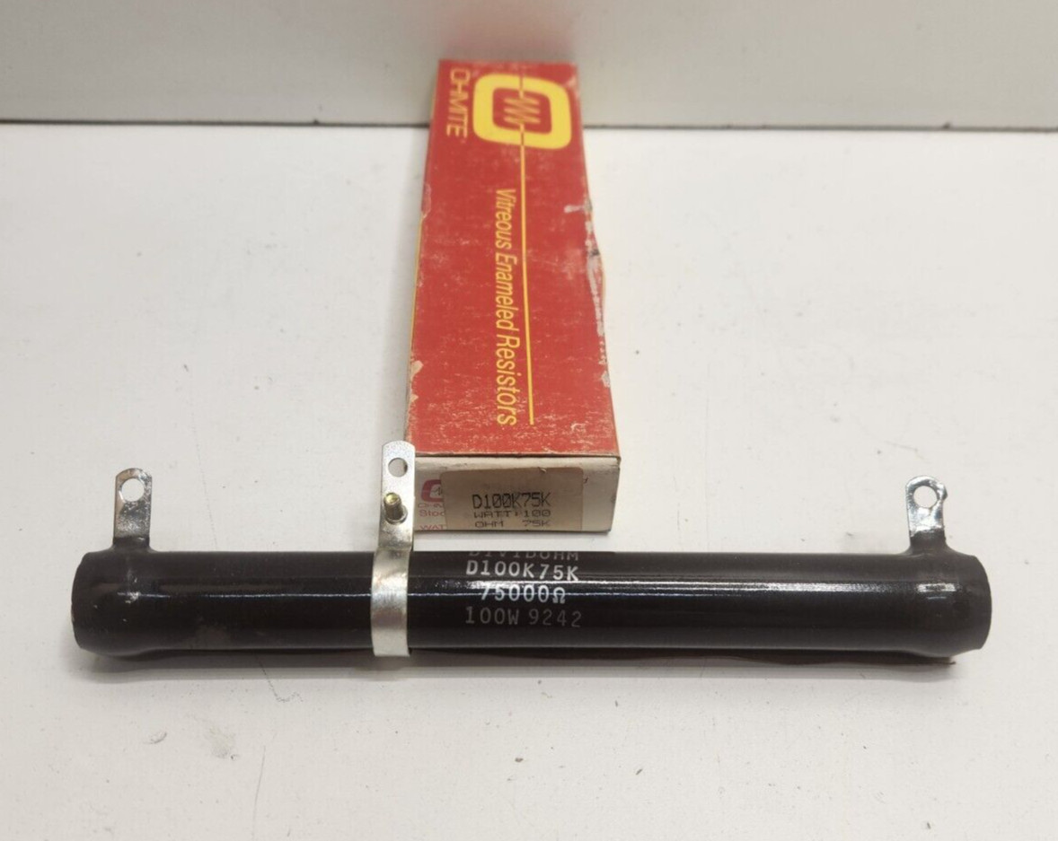 NEW OLD STOCK! OHMITE 75K OHM 100W RESISTOR D100K75K