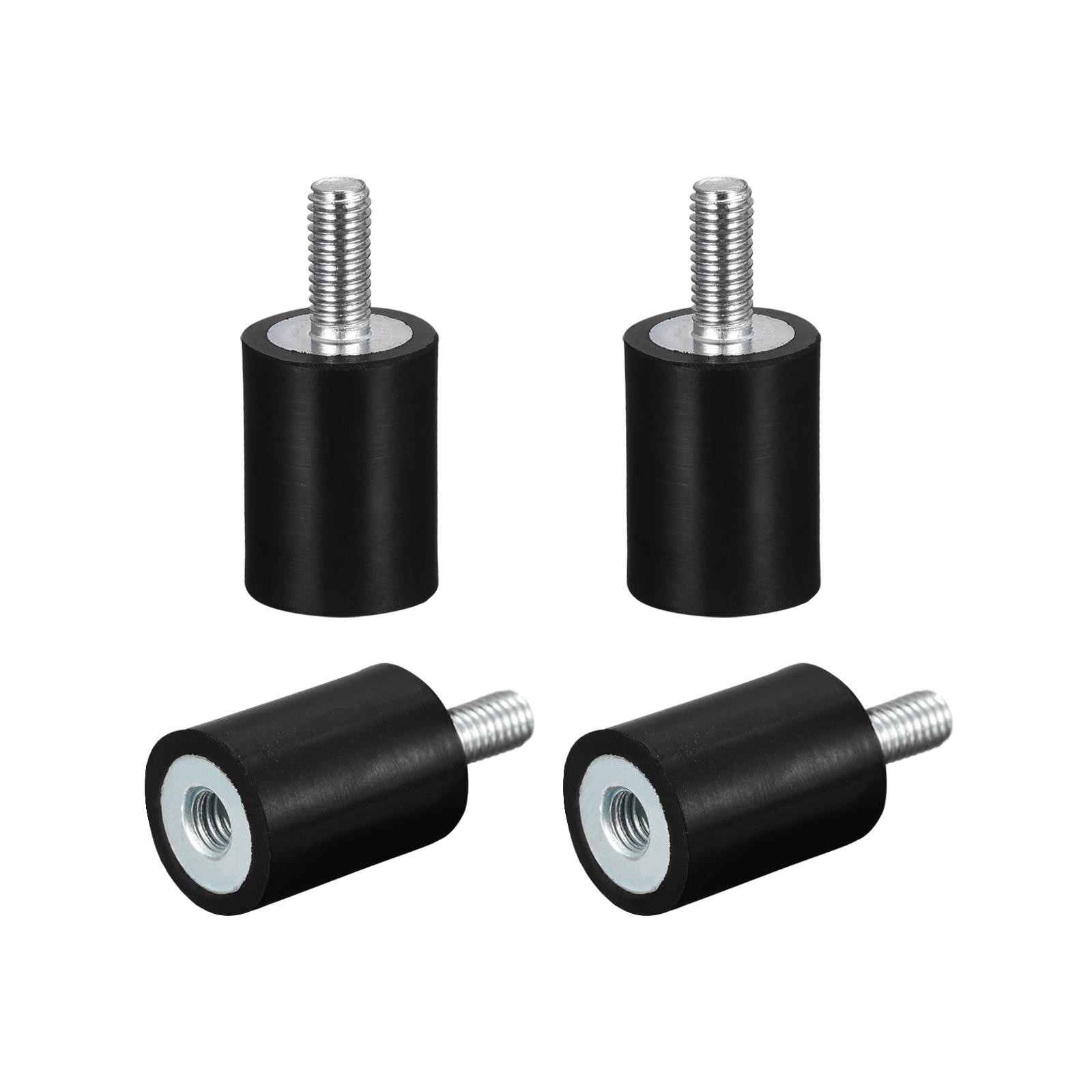 Rubber Mounts 4pcs M5x12mm Vibration Isolator Shock Absorber D15mmxH20mm