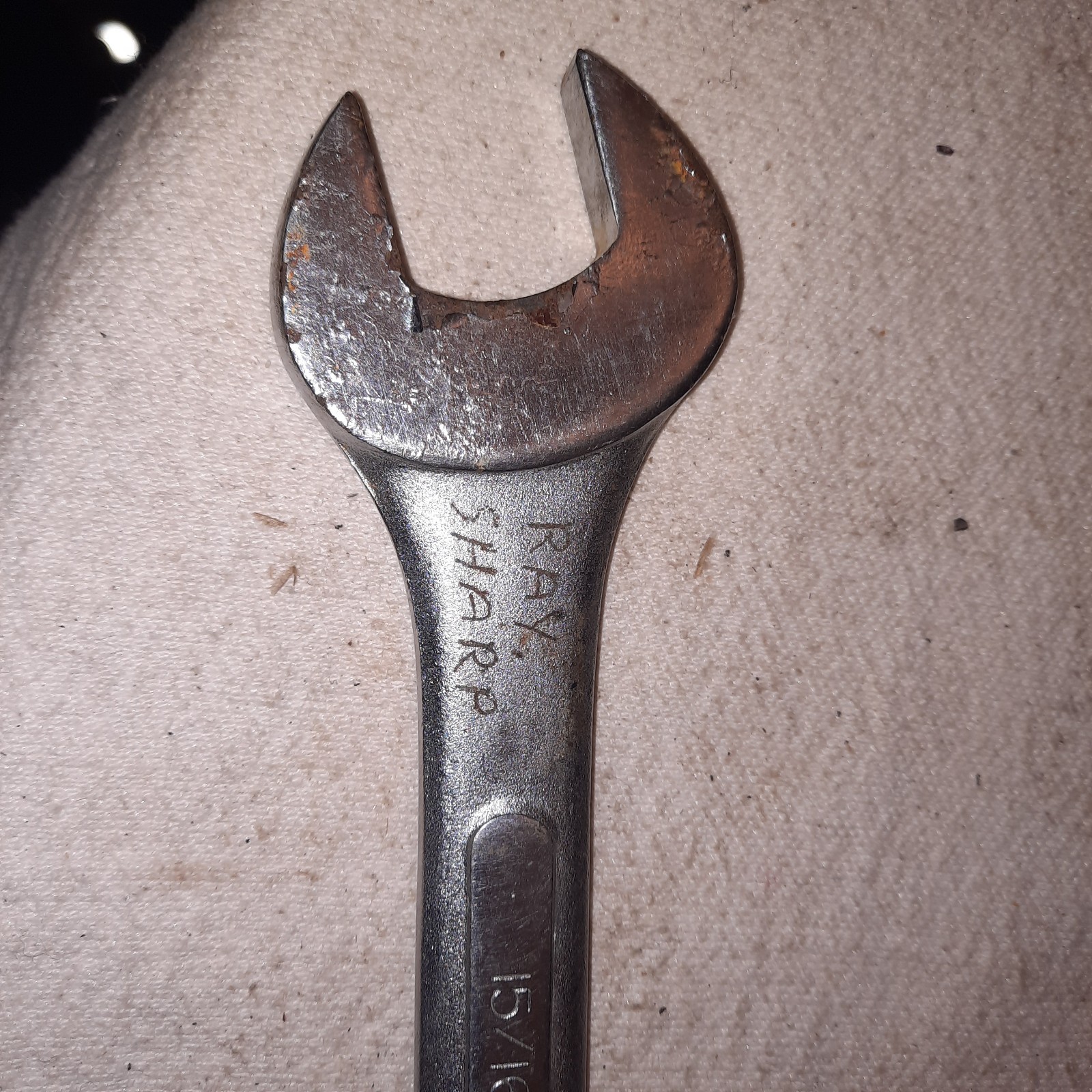 Paramount Combination Wrench 12 pt. 15/16 in. Some peeling chrome.