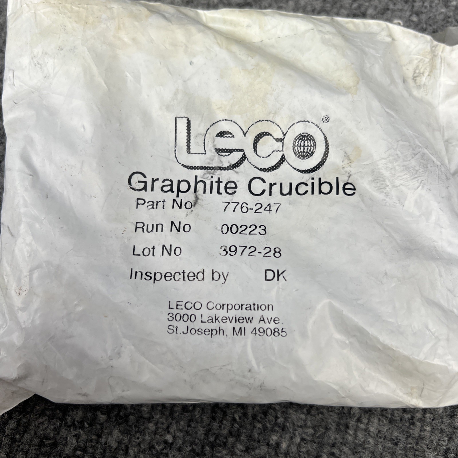 lot of 80 – Leco 776-247 Regular Graphite crucible New Other
