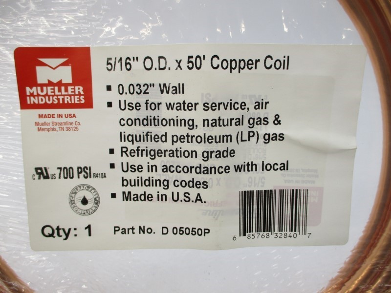 MUELLER INDUSTRIES D05050P 700PSI 50′ NSMP