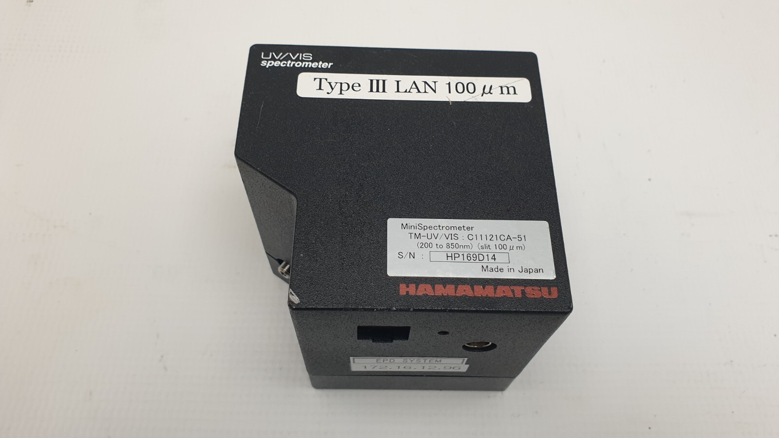 Hamamatsu MiniSpectrometer TM-UV/VIS C11121CA-51