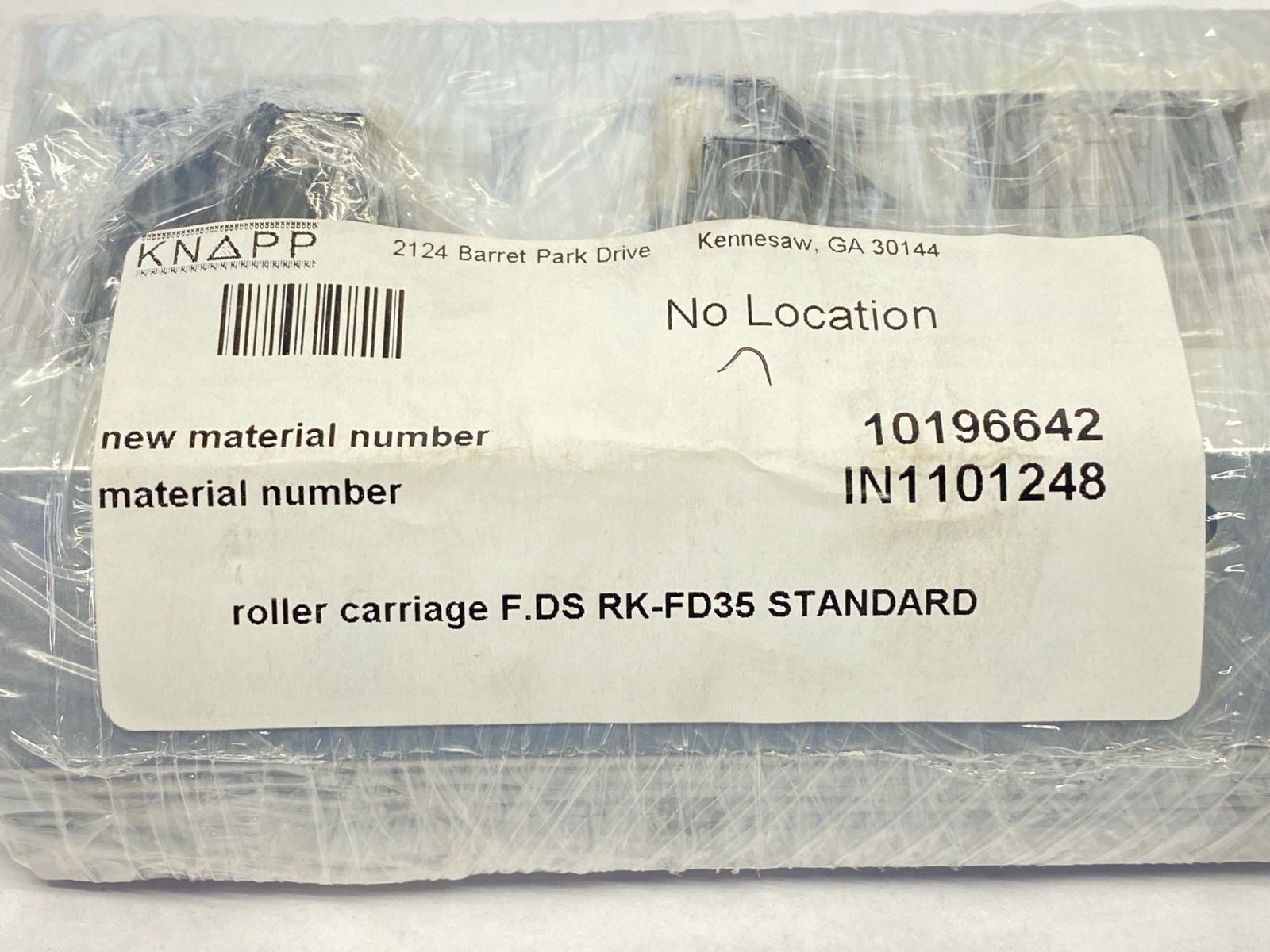 Knapp IN1101248 Roller Carriage F.DS RK-FD35 STANDARD 10196642