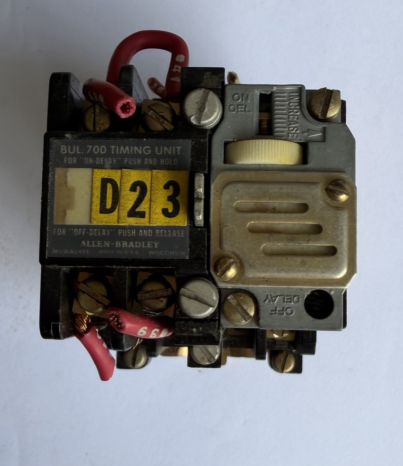 ALLEN BRADLEY 700-NT200A1 SER. C TIMING RELAY 700-NT SERIES C