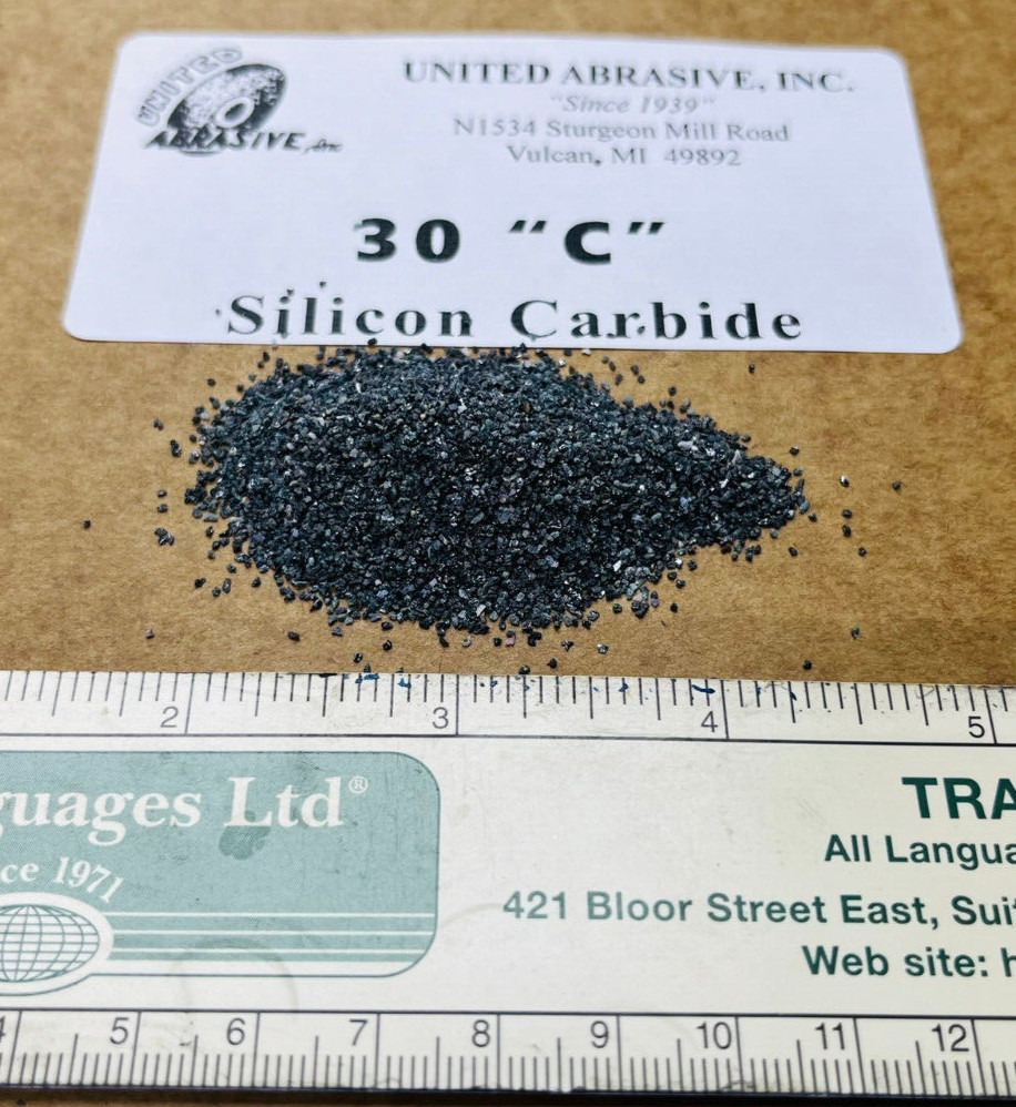 Silicon Carbide: 40 lbs – 30 Grit Coarse – Polishing/Tumbling Abrasive Media
