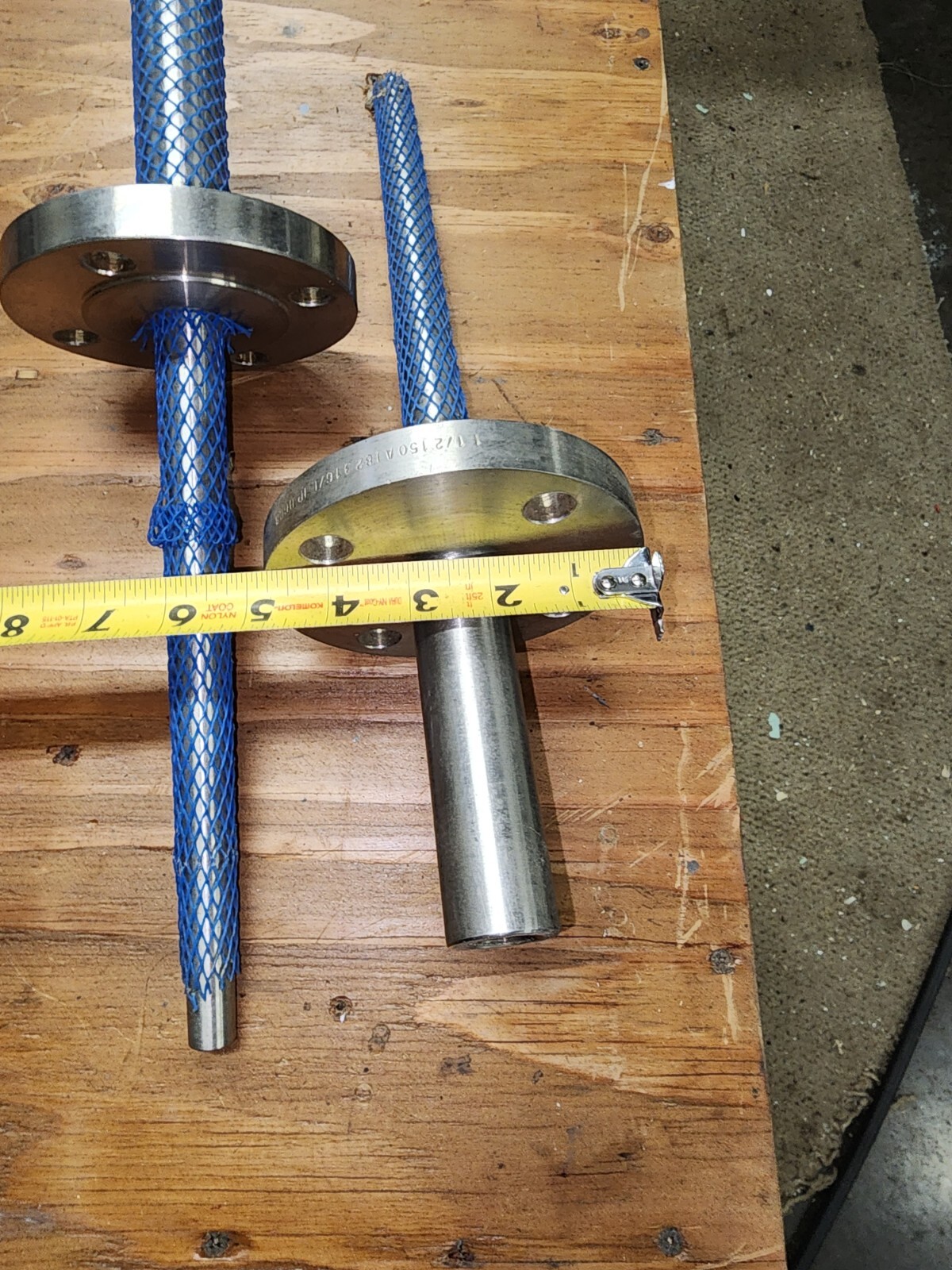 Ashcroft Thermowell 1-1/2″ flange 1/2 NPT 14″ insertion  QTY 2