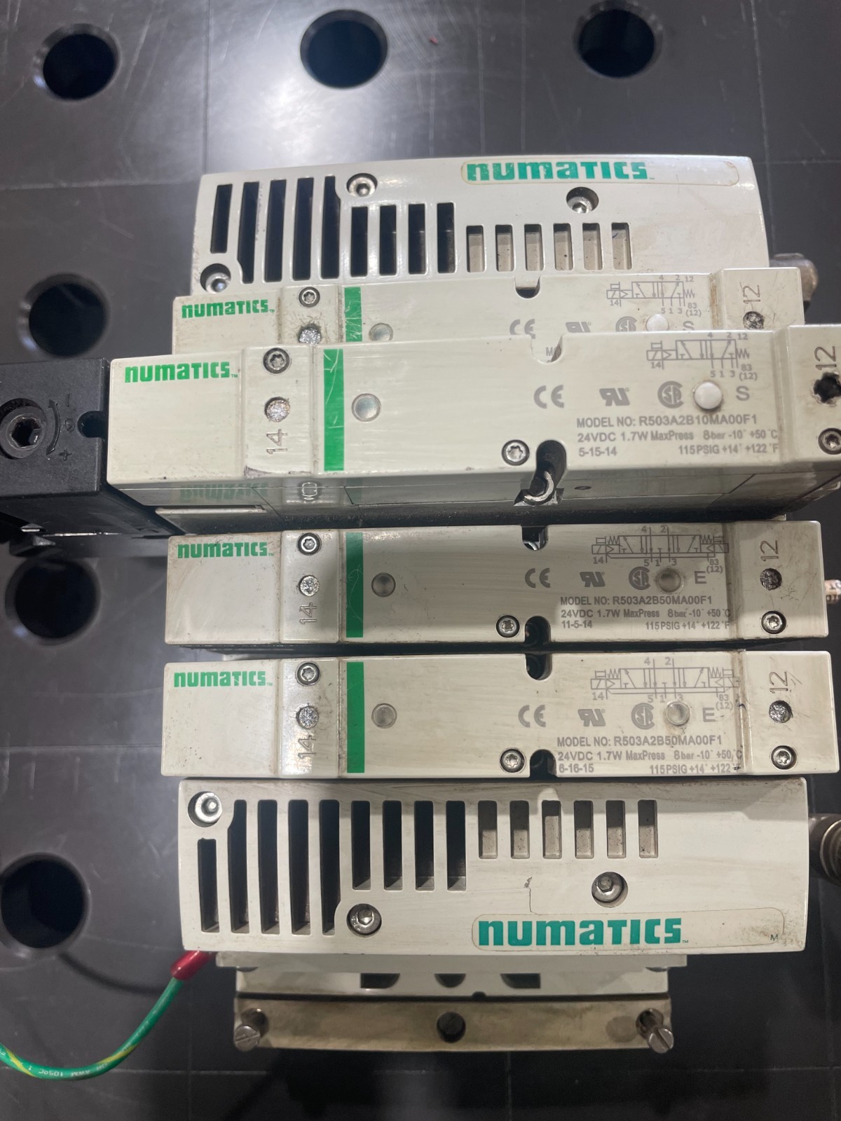 Numatics R503A2B50MA00F1, P599AE425188001, 8603AK428327001, and 8503AMM22MA0010
