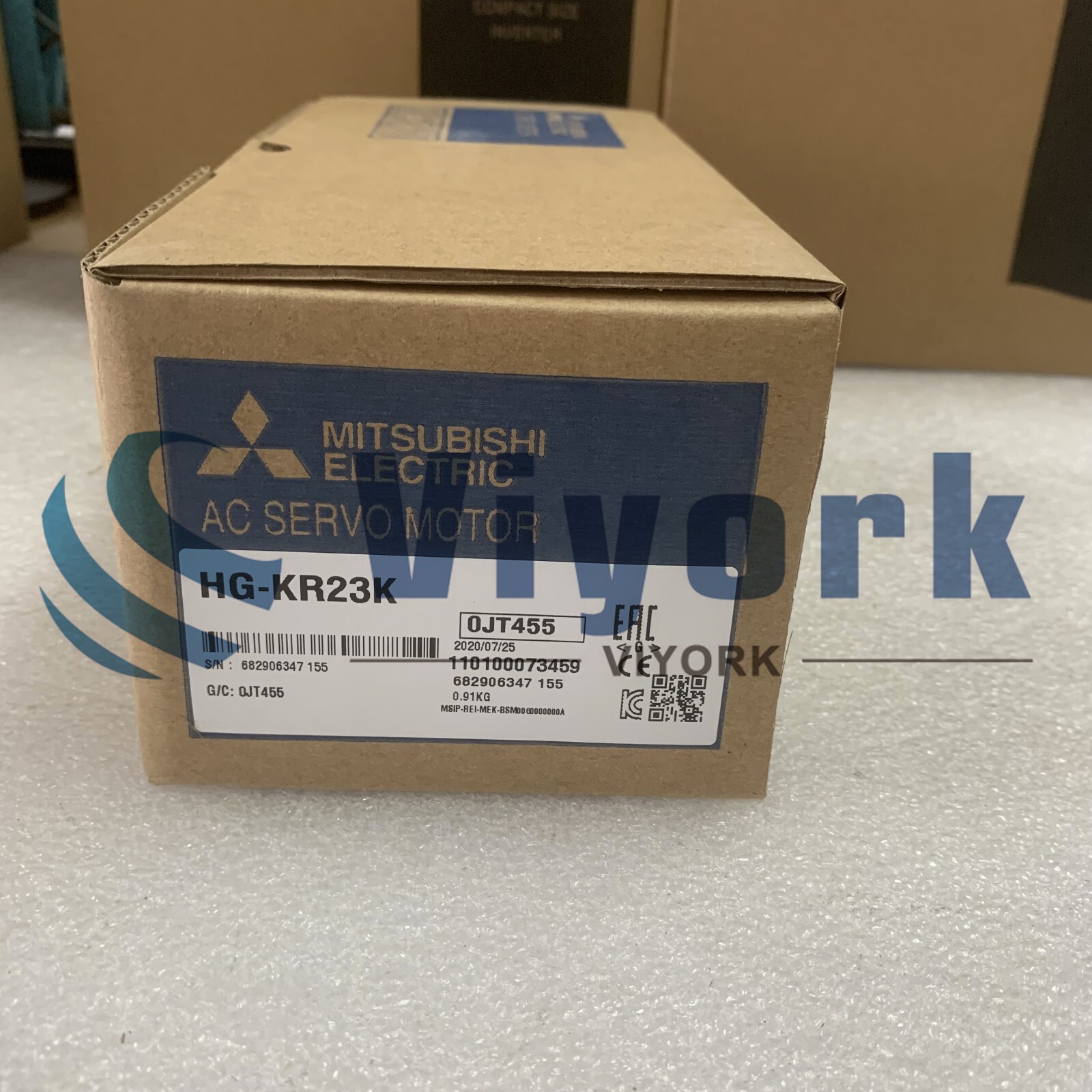 Mitsubishi HG-KR23K AC SERVO MOTOR LOW INERTIA SMALL CAPACITY 200W 3000RPM NEW